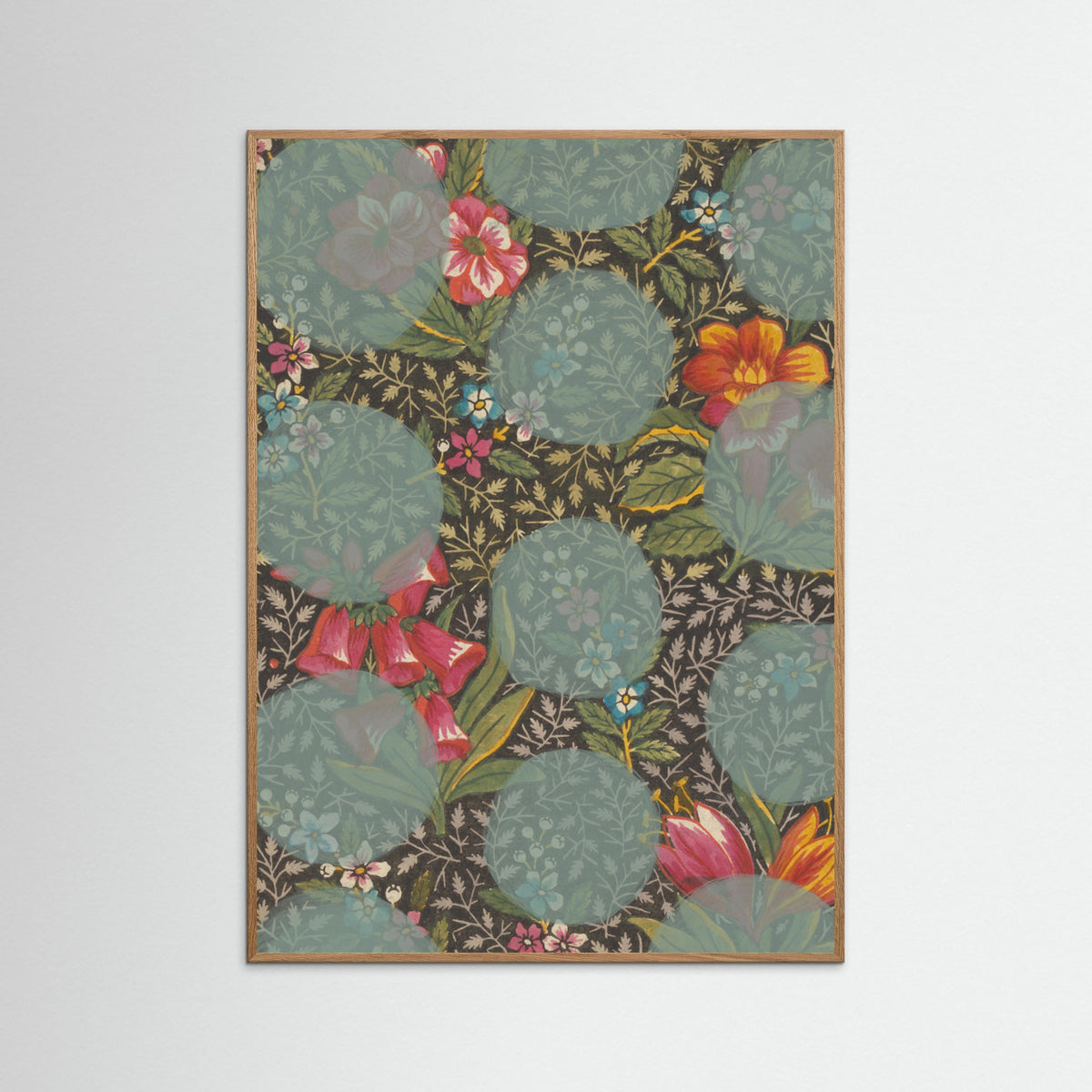 Oak Nature Colourful Flower Poster