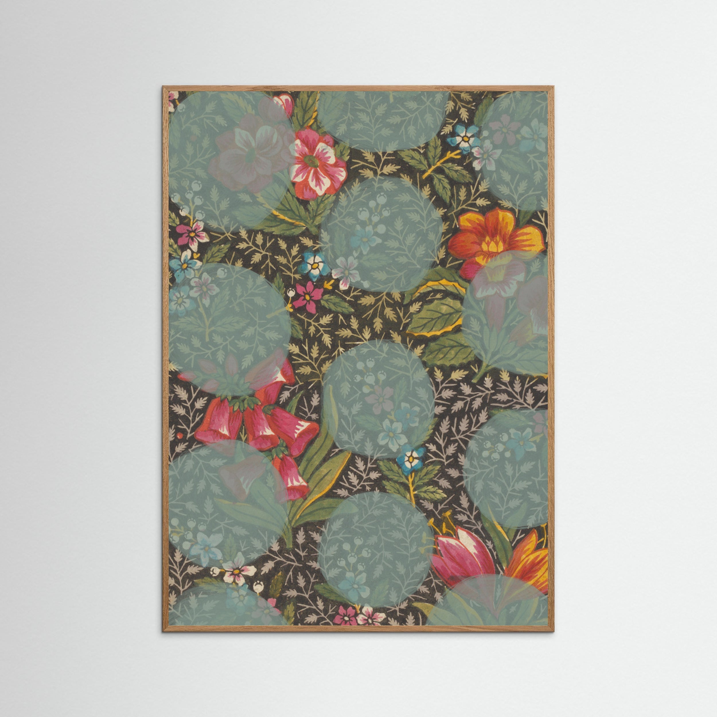 Oak Nature Colourful Flower Poster