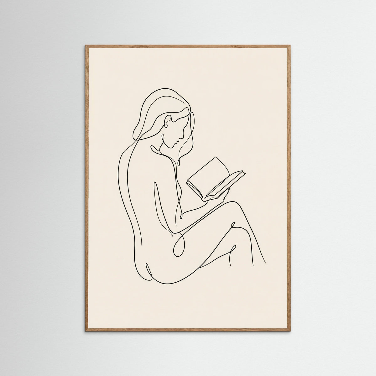 Oak Nature Contemplative Line Portrait
