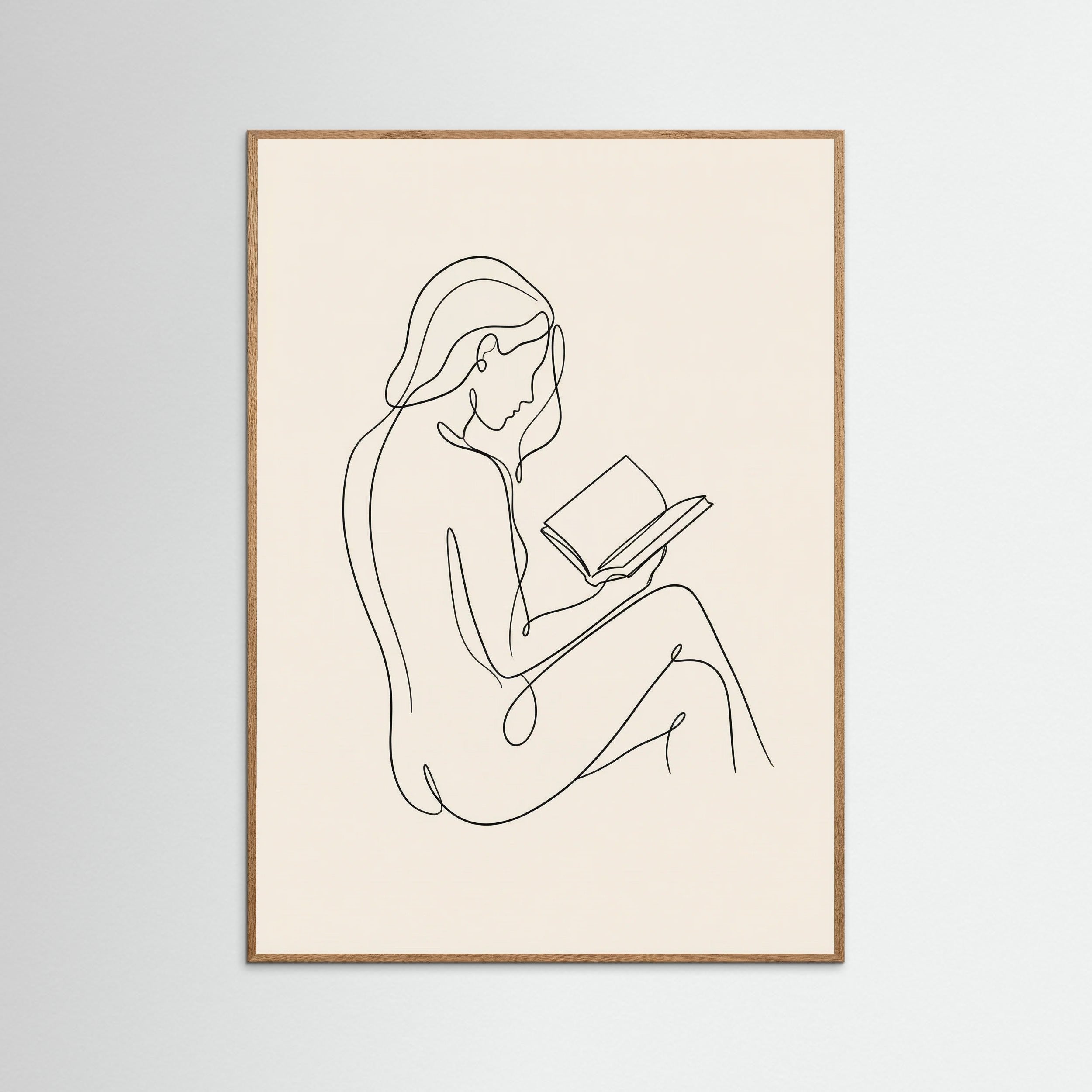 Oak Nature Contemplative Line Portrait