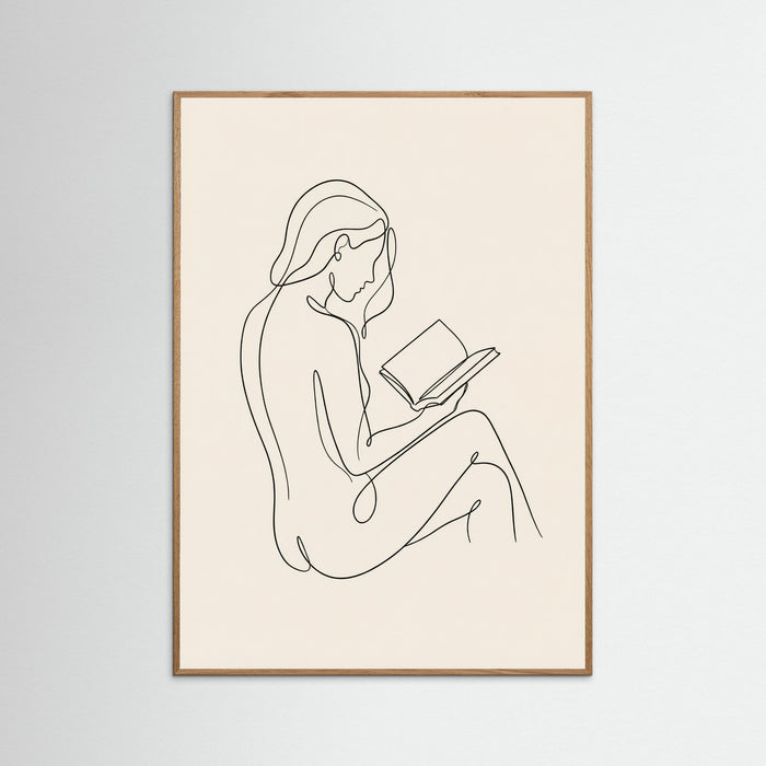 Oak Nature Contemplative Line Portrait