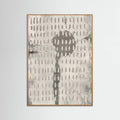 Oak Nature Contemporary Abstract In White and Grey Poster