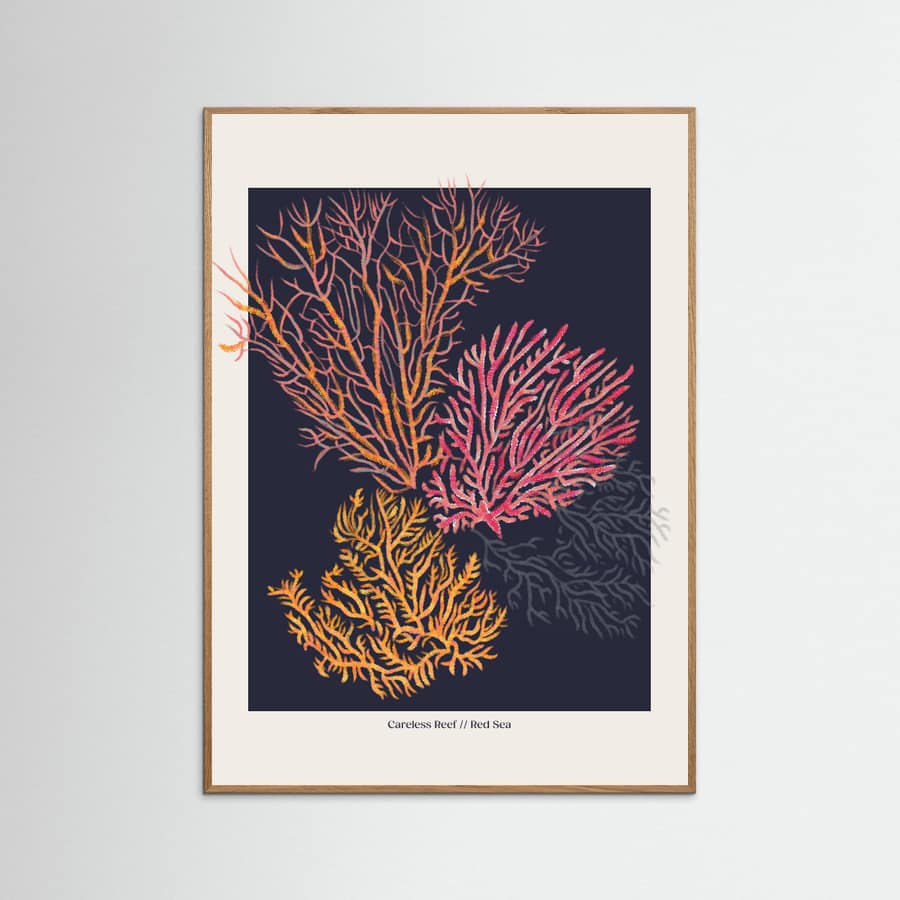 Coral Garden Careless Reef Poster