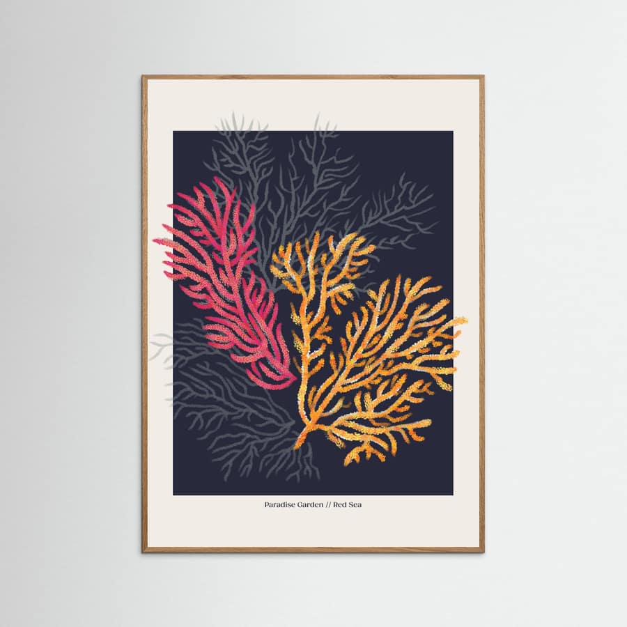 Coral Garden Paradise Garden Poster