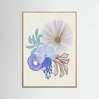 Oak Nature Coral floral Poster