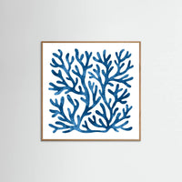 Oak Nature Coral square Poster