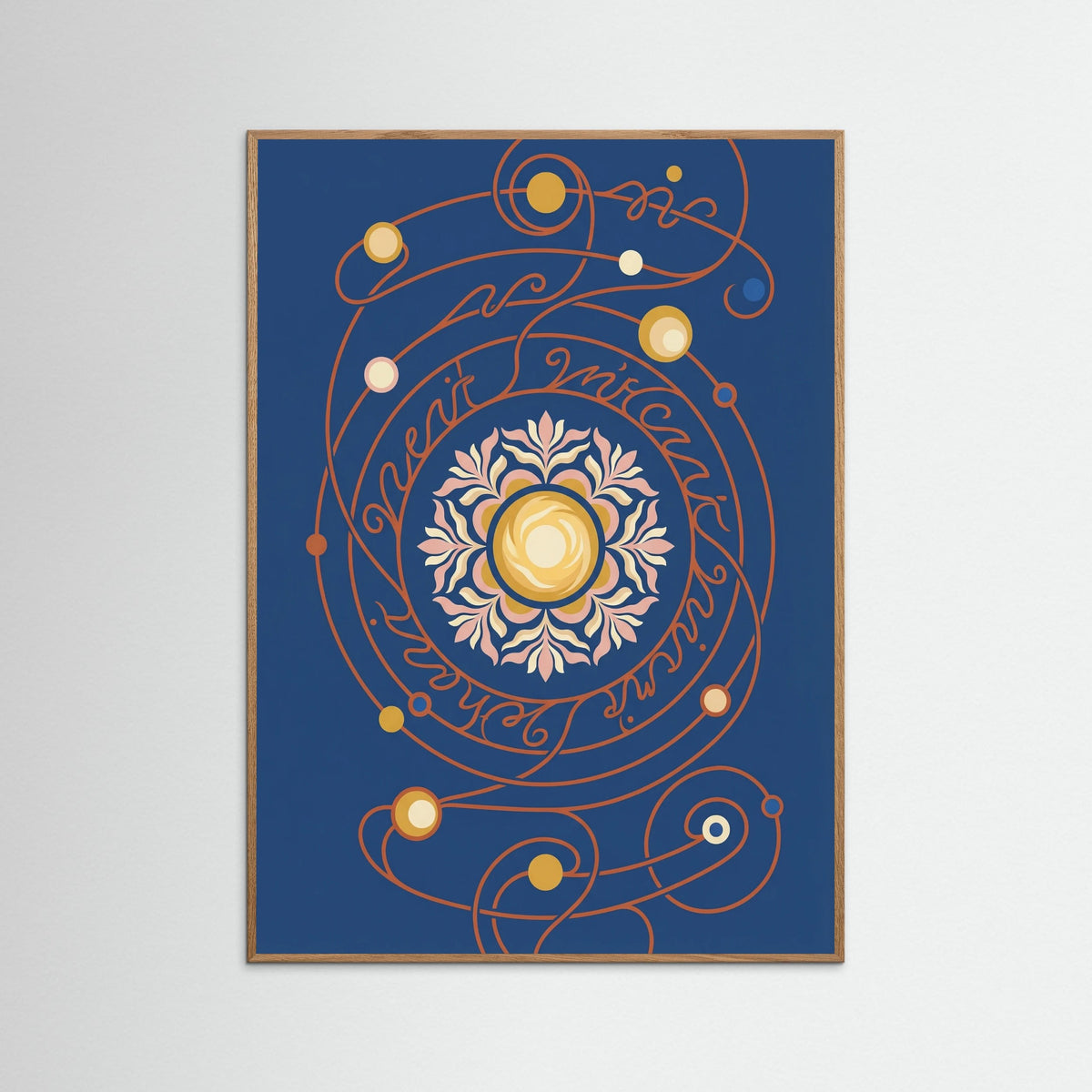 Oak Nature Cosmic Floral Script