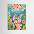 Oak Nature Cowboy boots and disco ball Poster