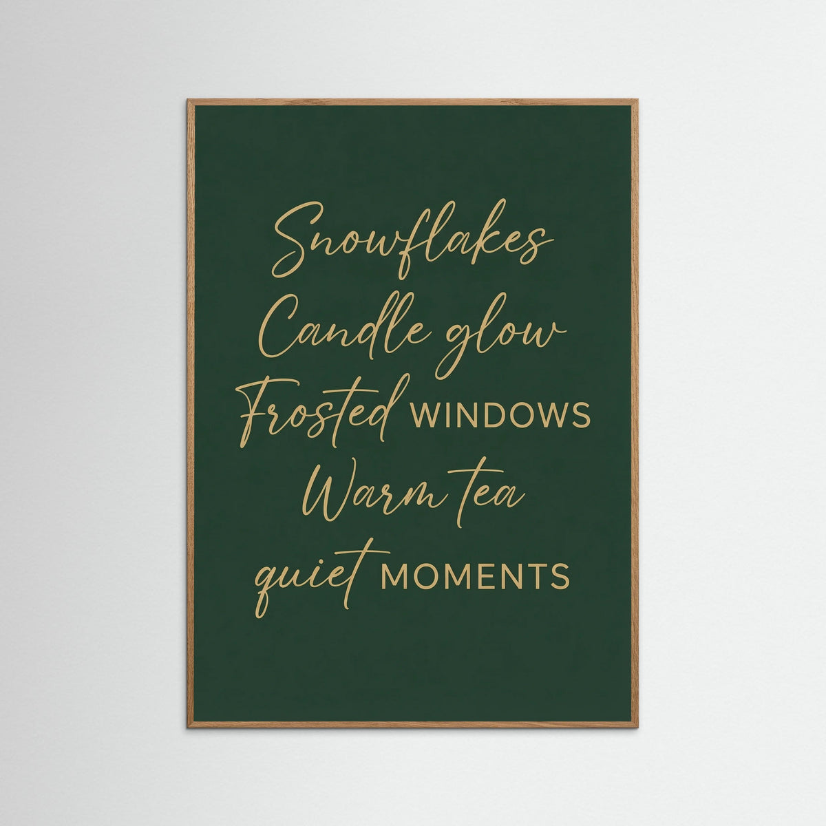 Oak Nature Cozy Winter Wishes