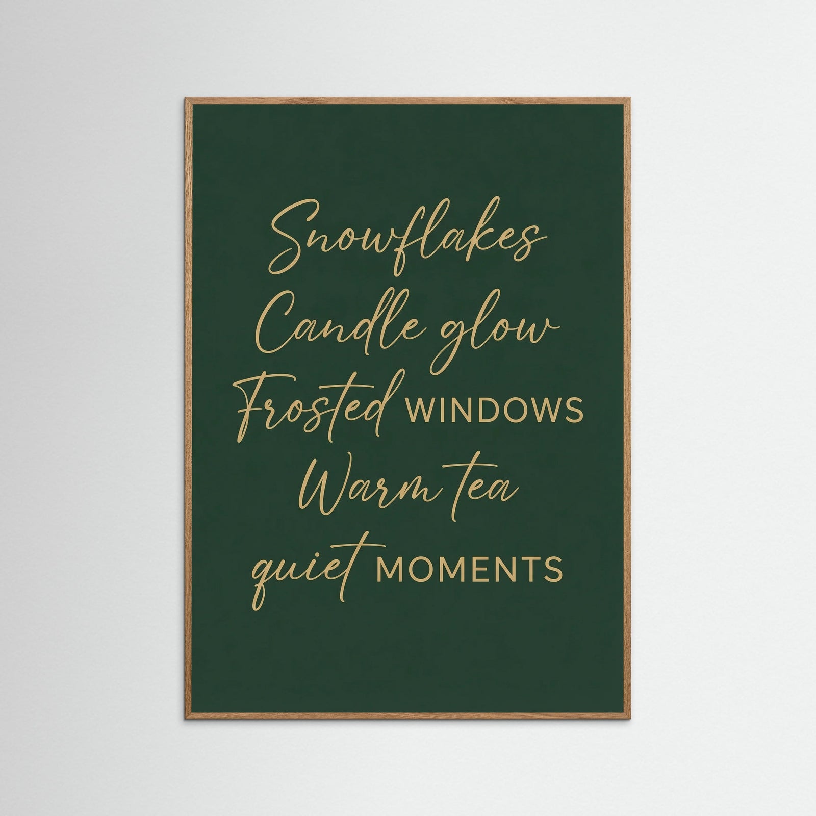 Oak Nature Cozy Winter Wishes