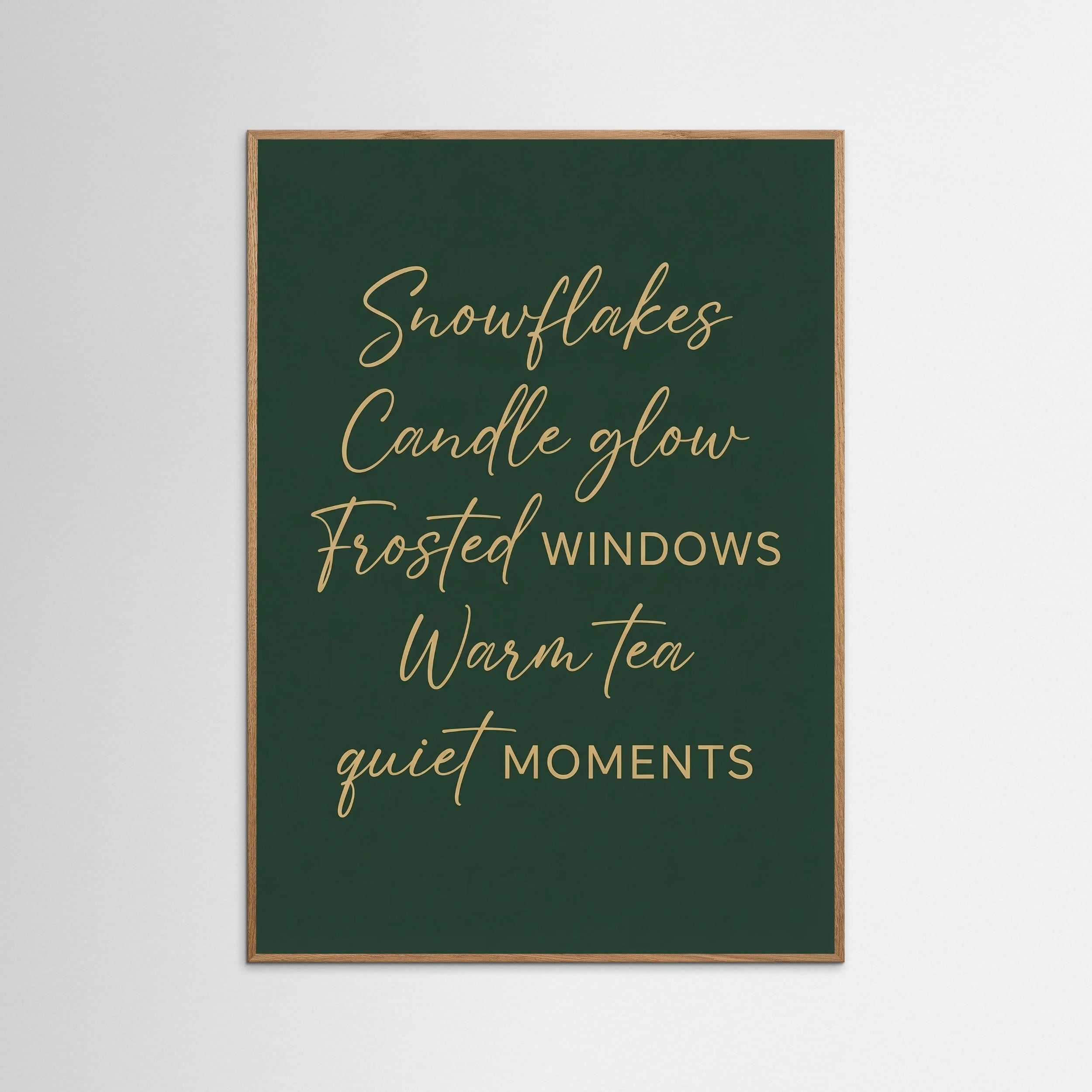 Oak Nature Cozy Winter Wishes