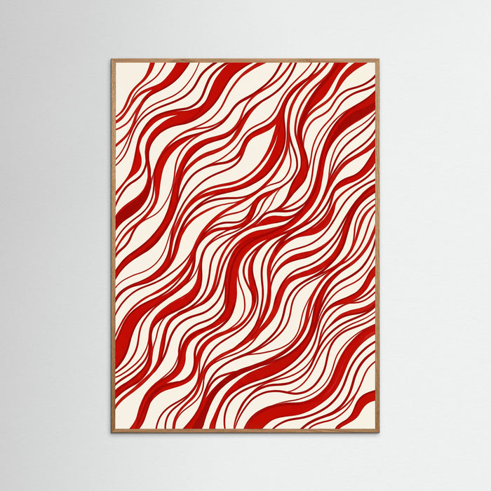 Oak Nature Crimson Swirls