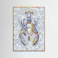 Crustacean Core grey -juliste – juliste ja taidepainatus