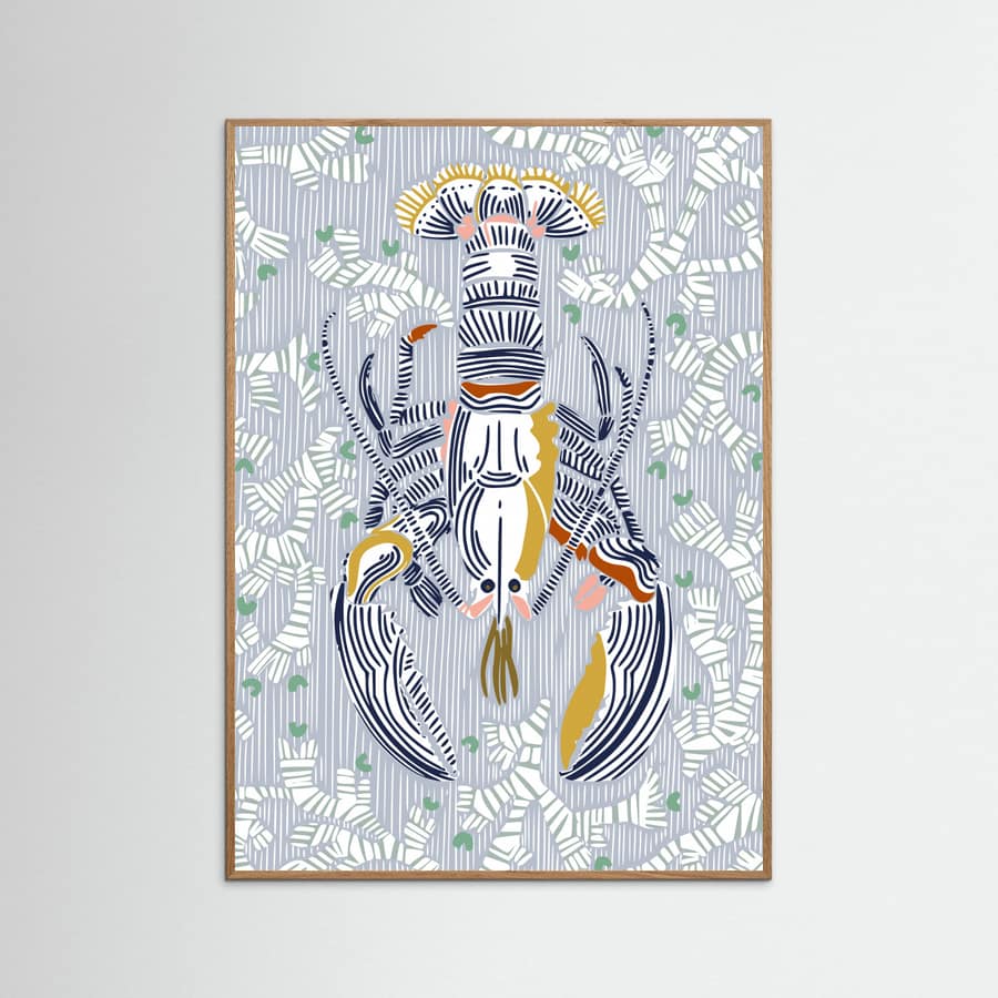 Crustacean Core grey -juliste