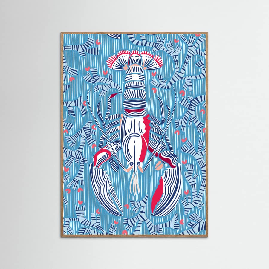 Crustacean Core summer blue -juliste
