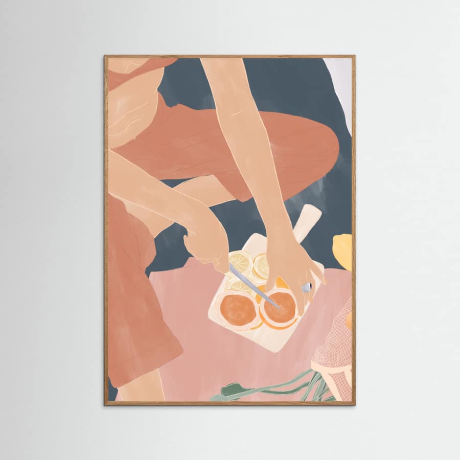 Plakat Cutting Grapefruits