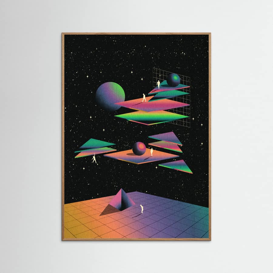 Cyber Levels Poster – plakat og kunsttryk