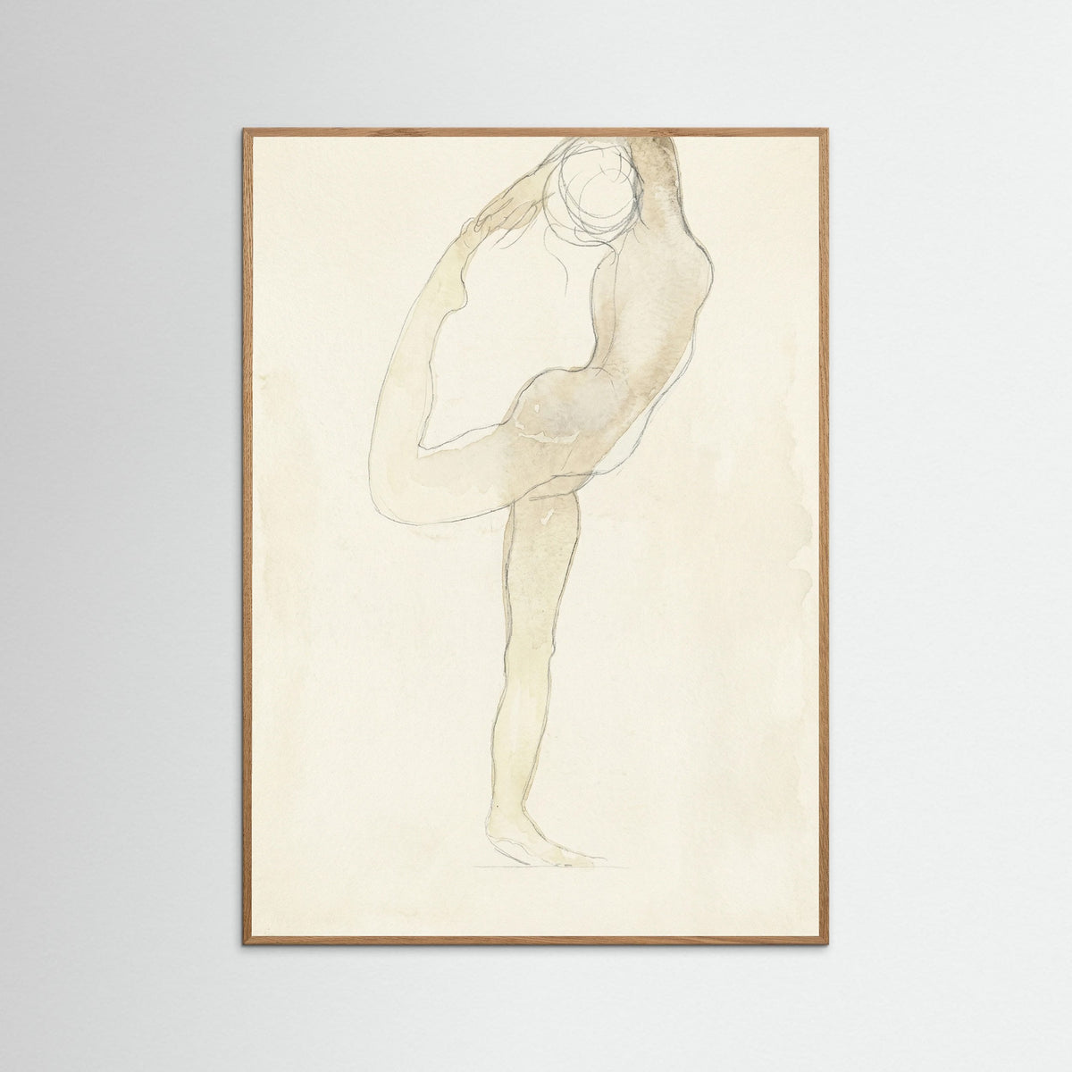 Oak Nature Dancing Figure Sketch