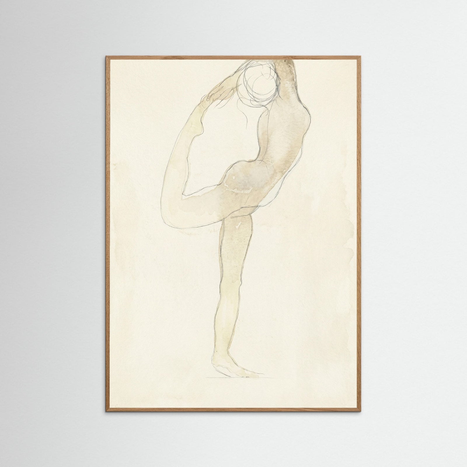 Oak Nature Dancing Figure Sketch