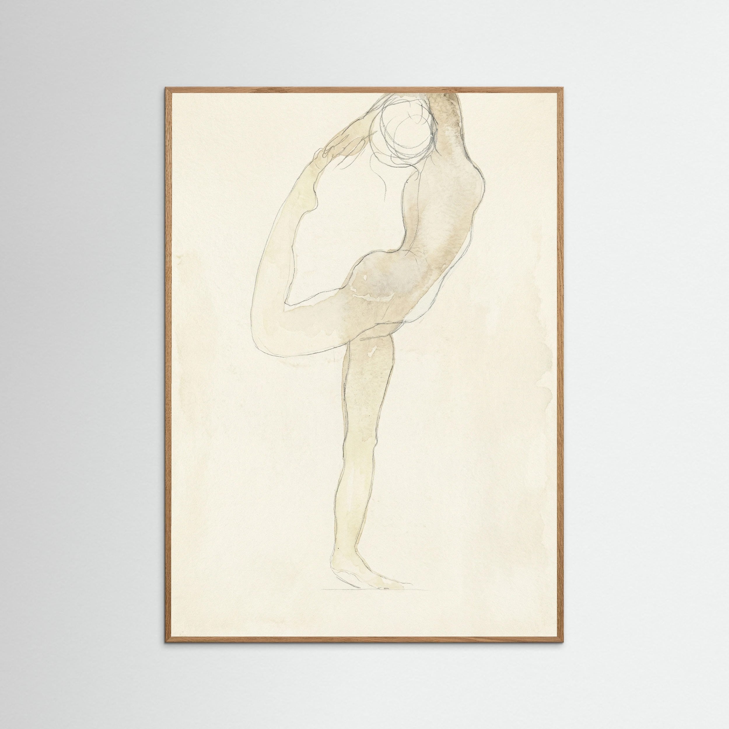 Oak Nature Dancing Figure Sketch