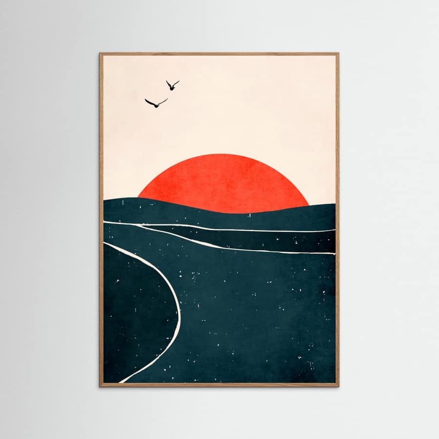 Dancing Seagulls Poster