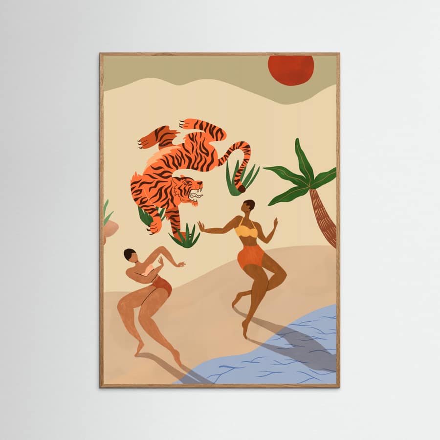 Dancing Tiger Poster