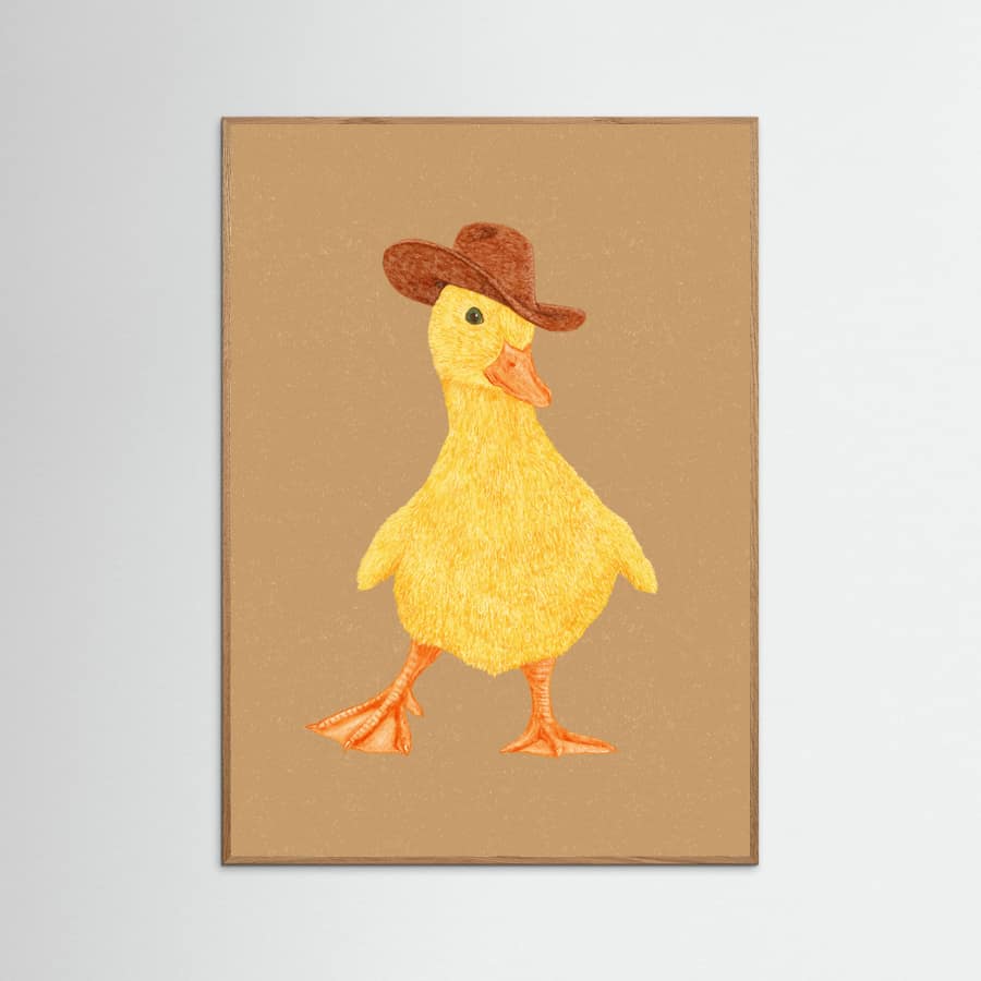 Plakat Daphne the Cowgirl Duckling