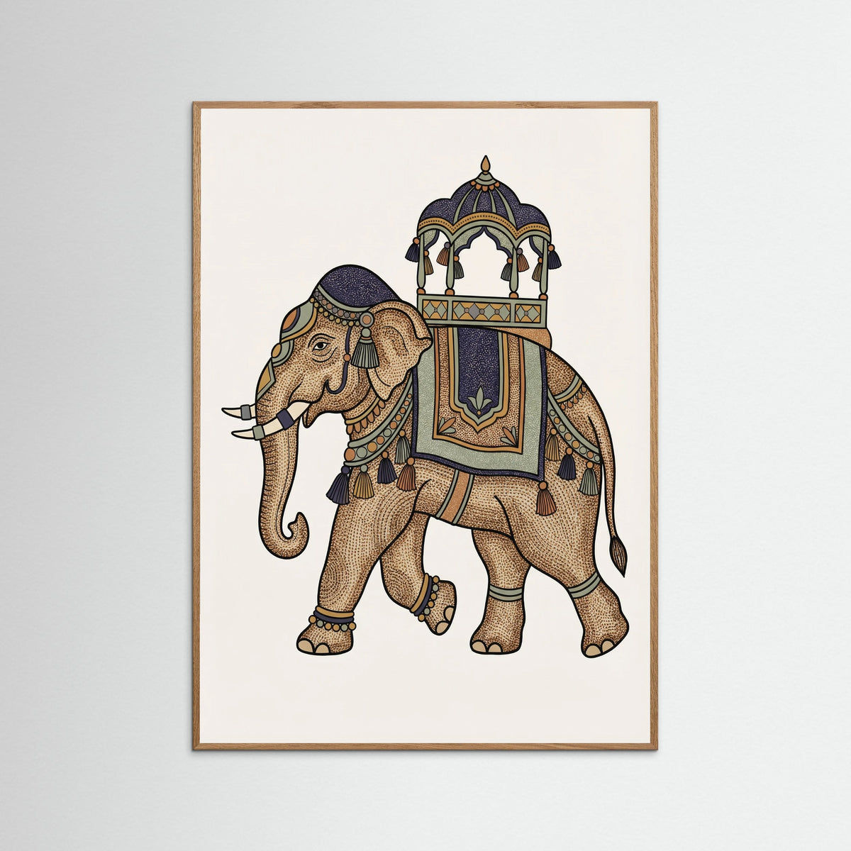 Oak Nature Decorated Horse