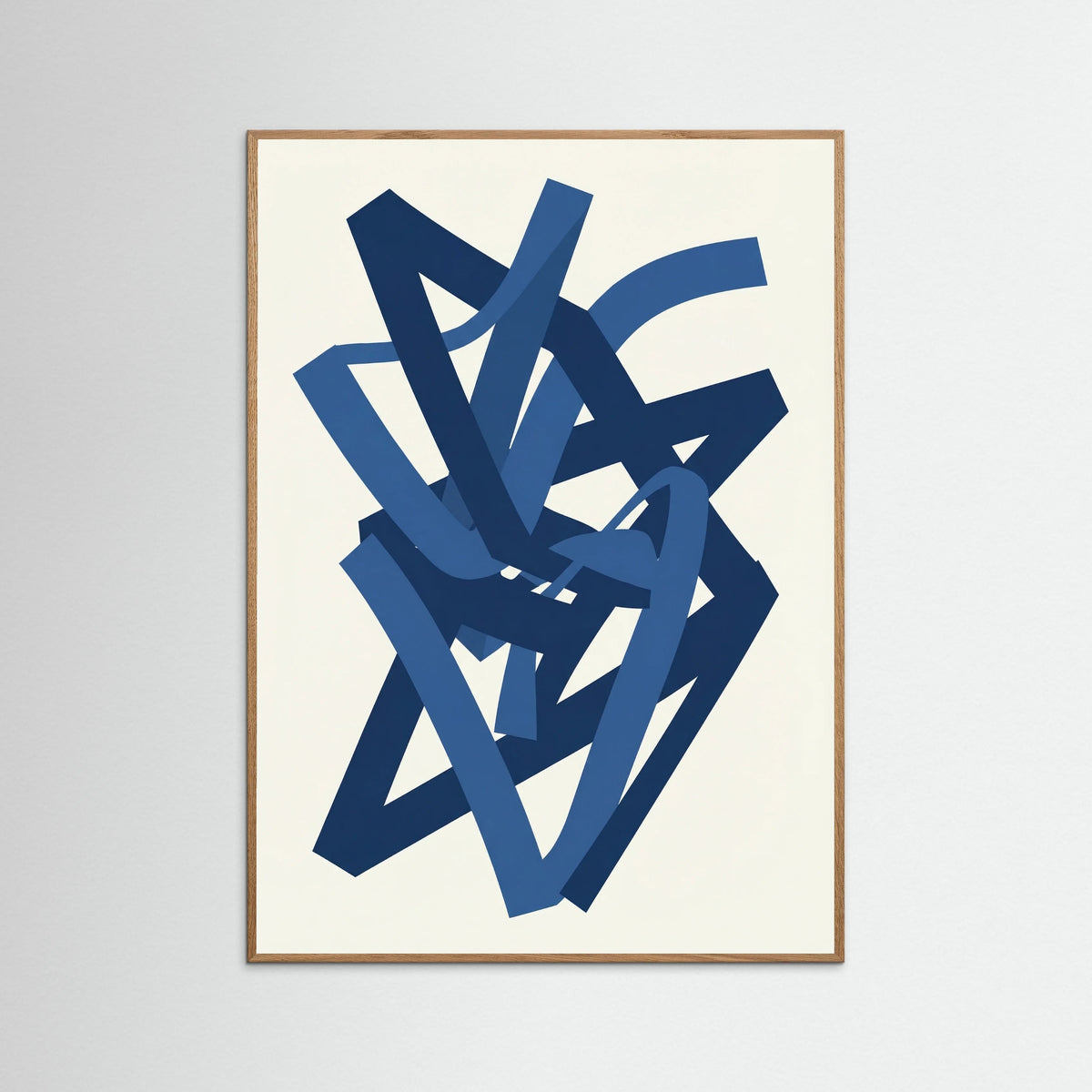 Oak Nature Deep Blue Strands