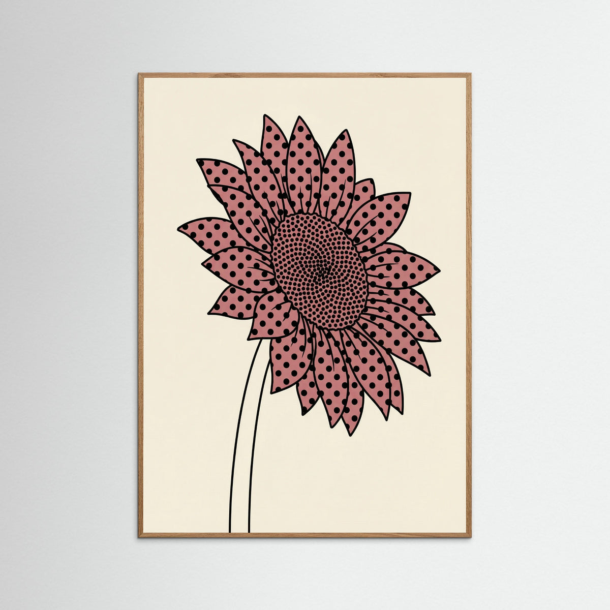 Oak Nature Dotted Mushroom Whimsy