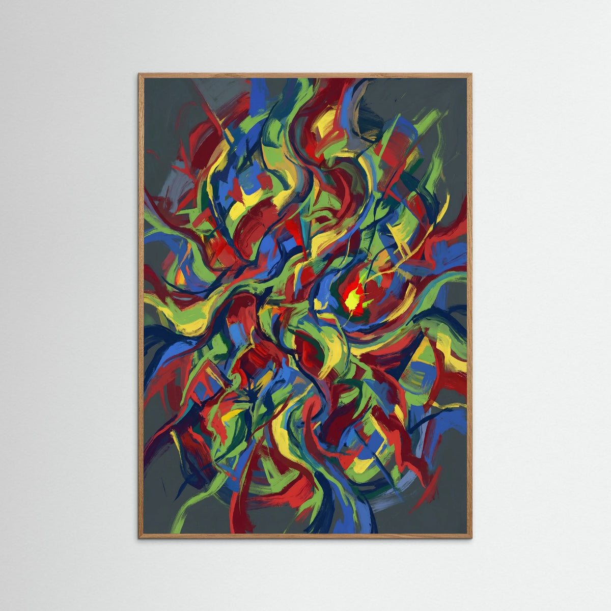 Oak Nature Dynamic Abstraction Beige