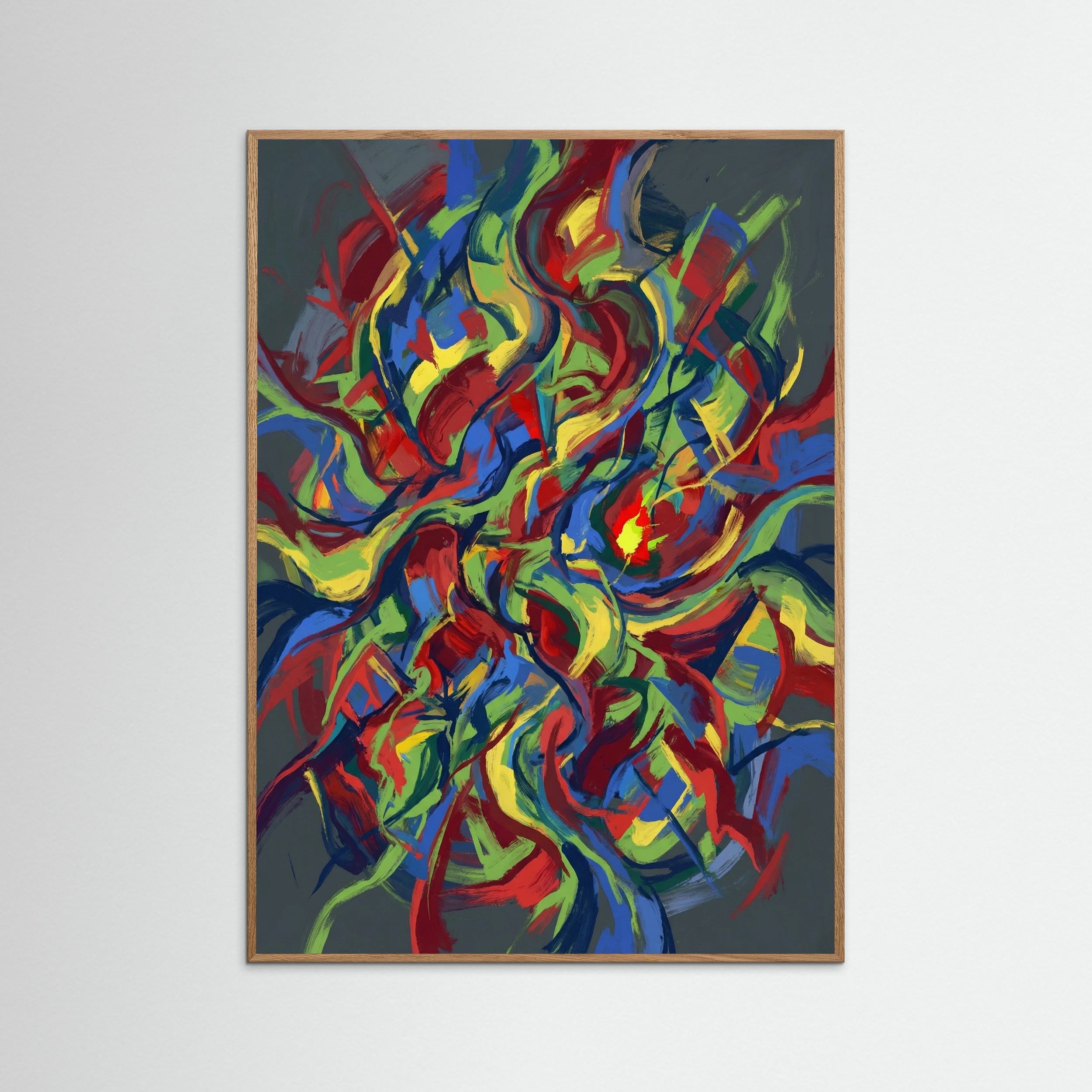 Oak Nature Dynamic Abstraction Beige