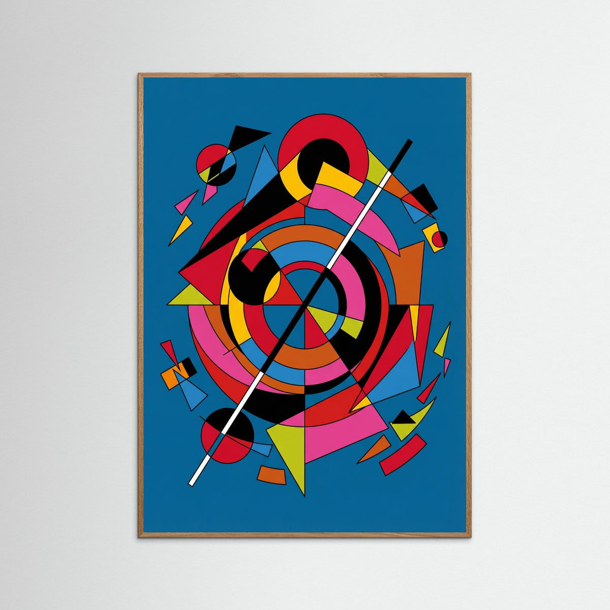 Oak Nature Dynamic Abstraction Blue