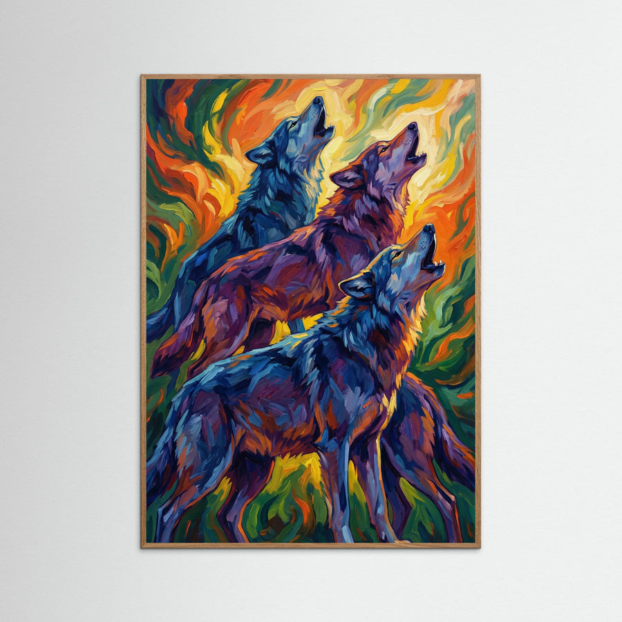 Dynamic Blue Horses