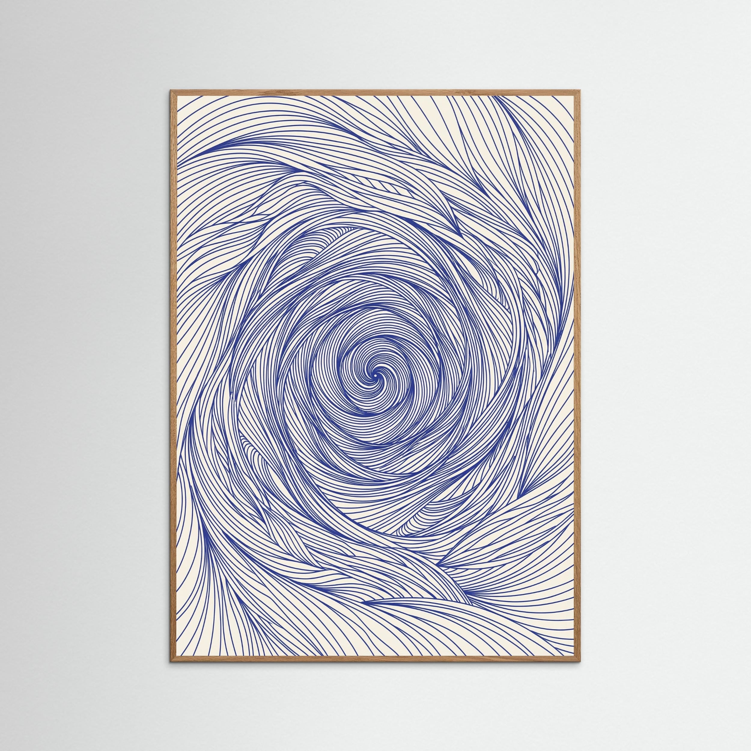 Oak Nature Dynamic Indigo Swirl