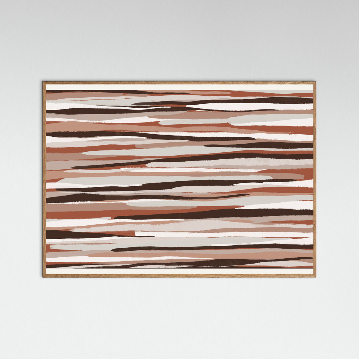 Oak Nature Earth Tones Flow Poster