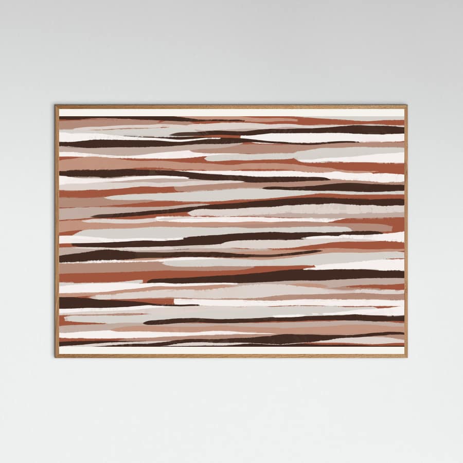Earth Tones Flow Poster