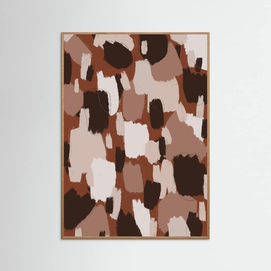 Plakat Earthy Brush Strokes