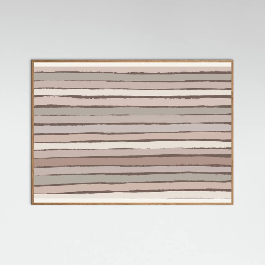 Earthy Stripes Poster