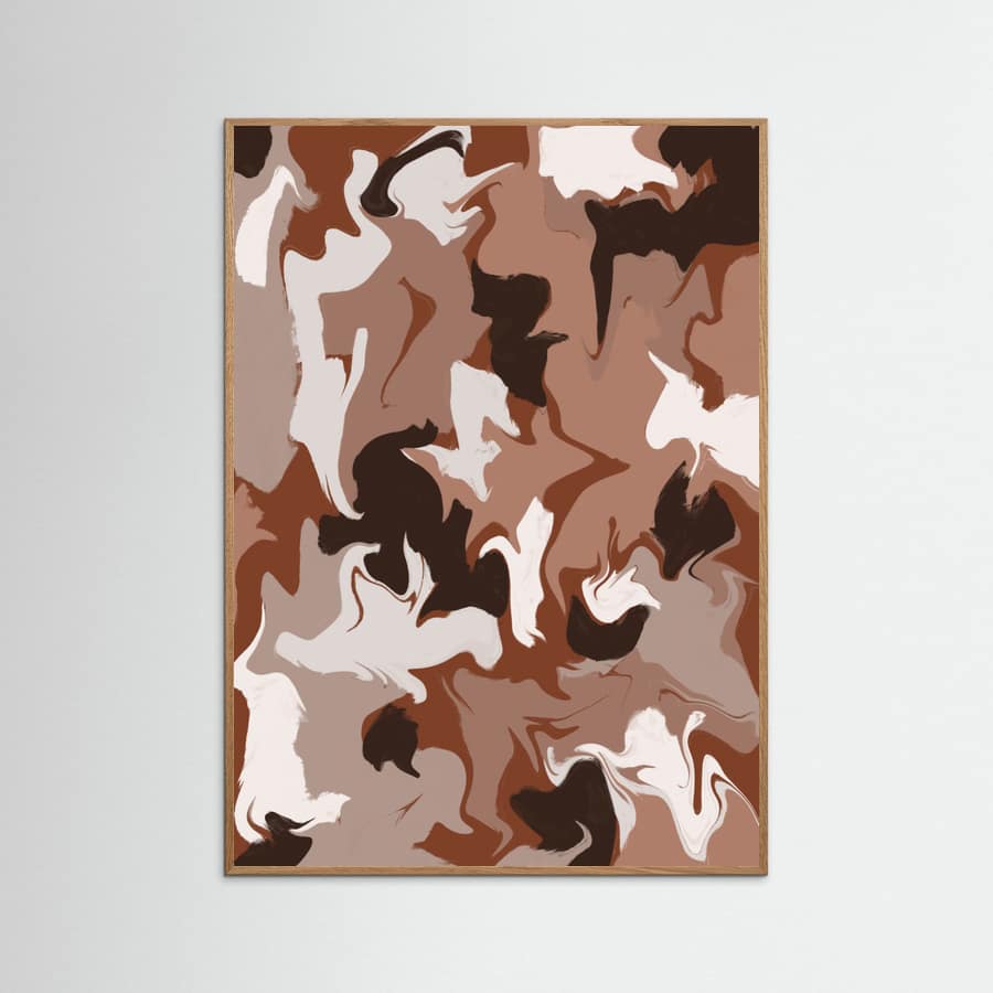 Earthy Whirlwinds Poster – poster and art print