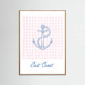 East Coast Anchor Poster – plakat og kunsttryk