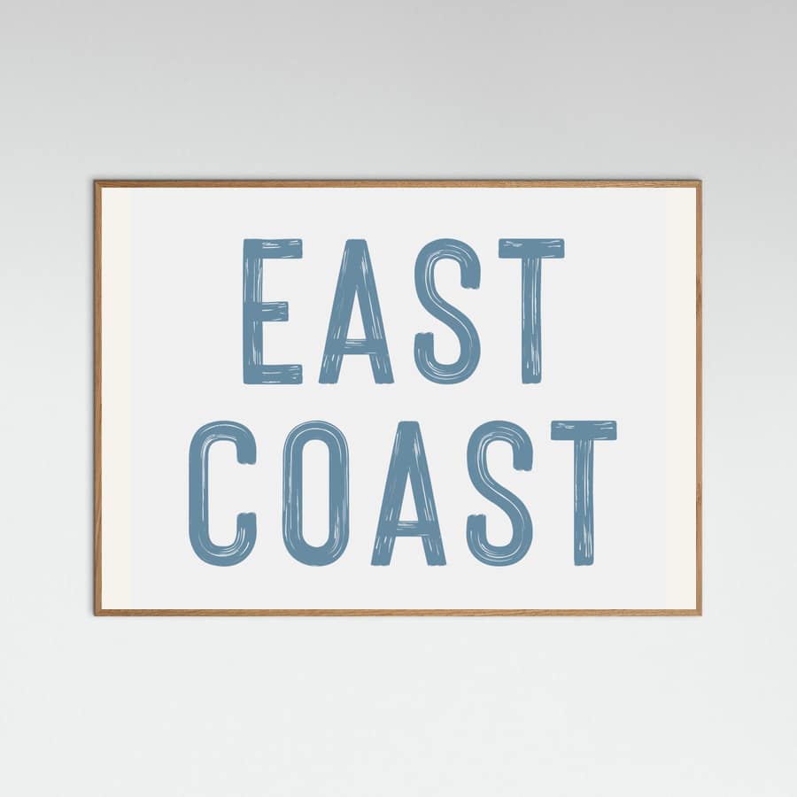 Plakat East Coast - Horizontal