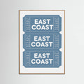 East Coast Tickets Poster – poster and art print