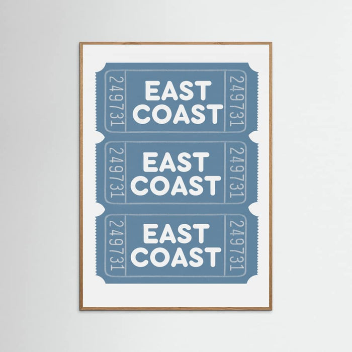 East Coast Tickets Poster – poster and art print