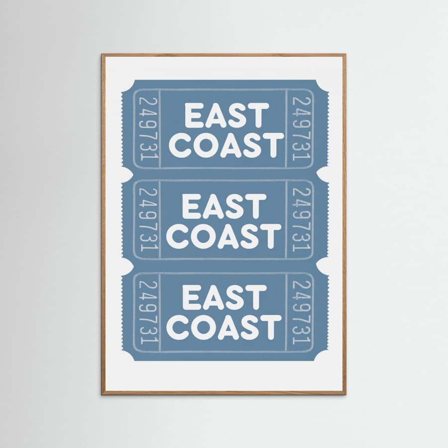 Plakat East Coast Tickets