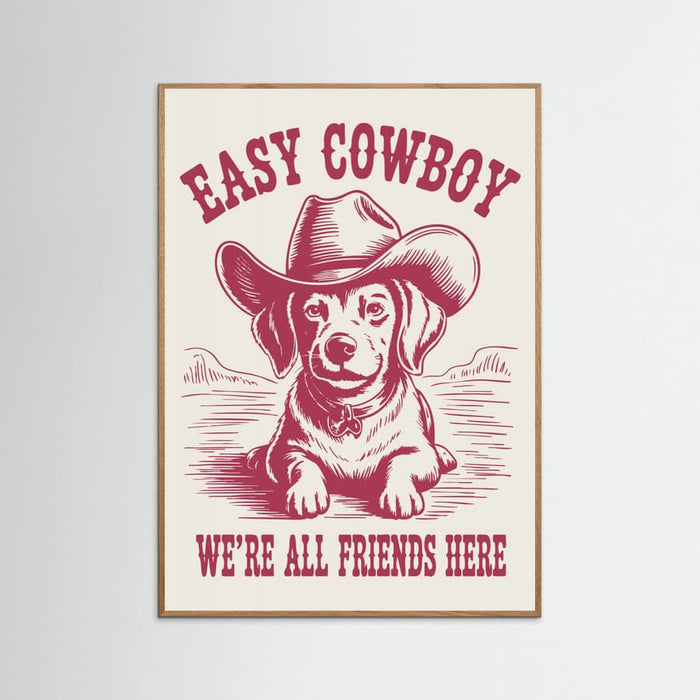 Easy Cowboy Poster – poster och konsttryck