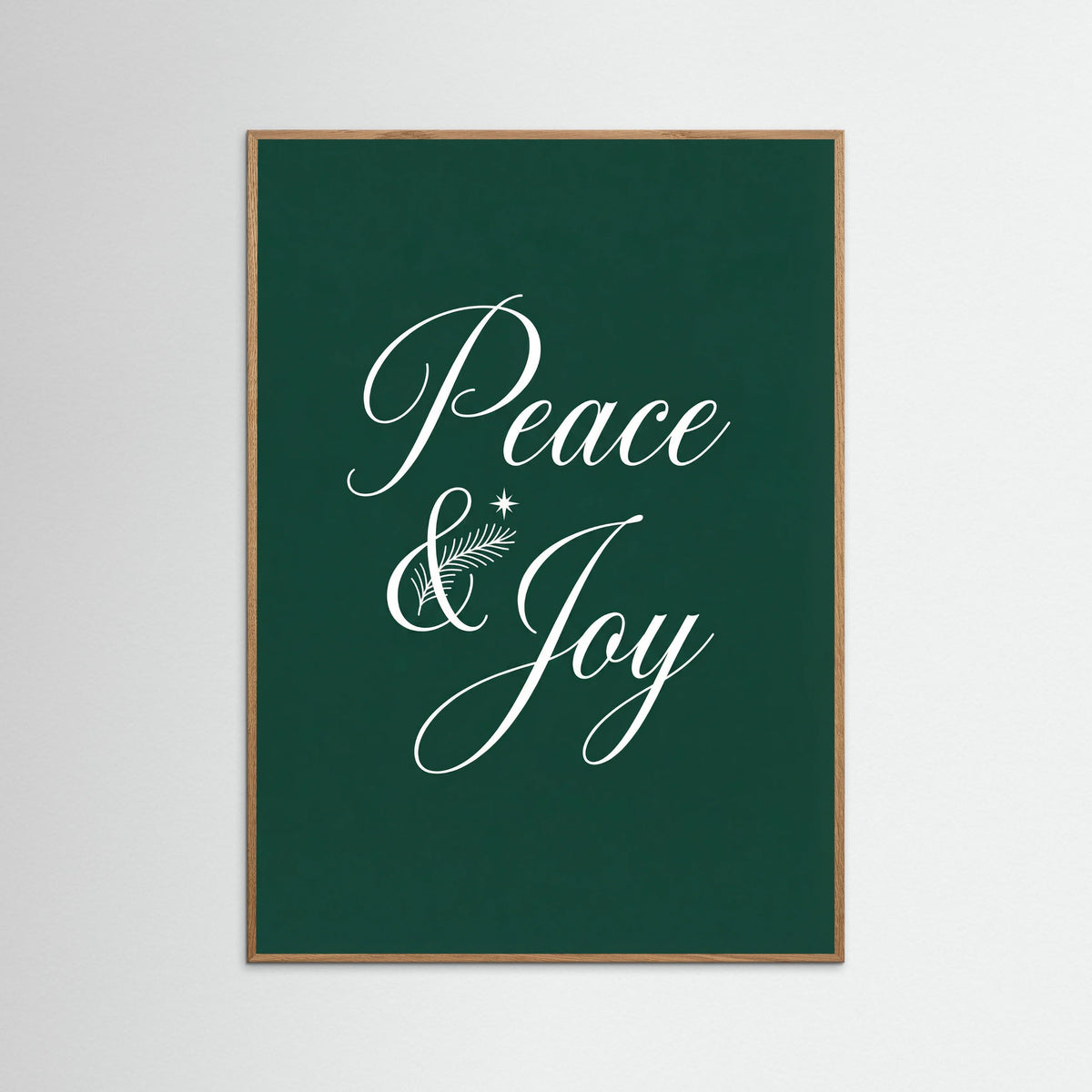 Oak Nature Elegant Christmas Script