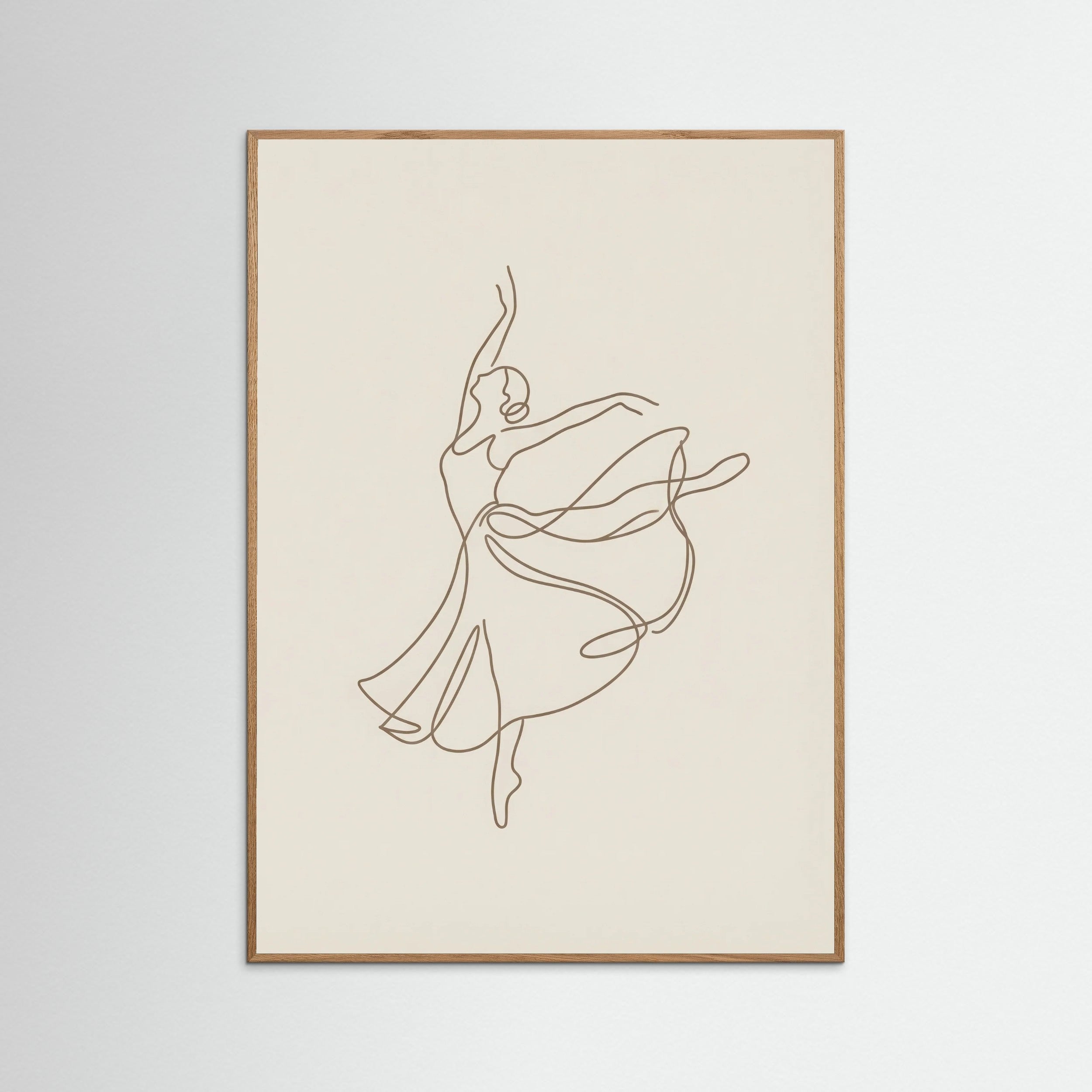 Oak Nature Elegant Line Figure