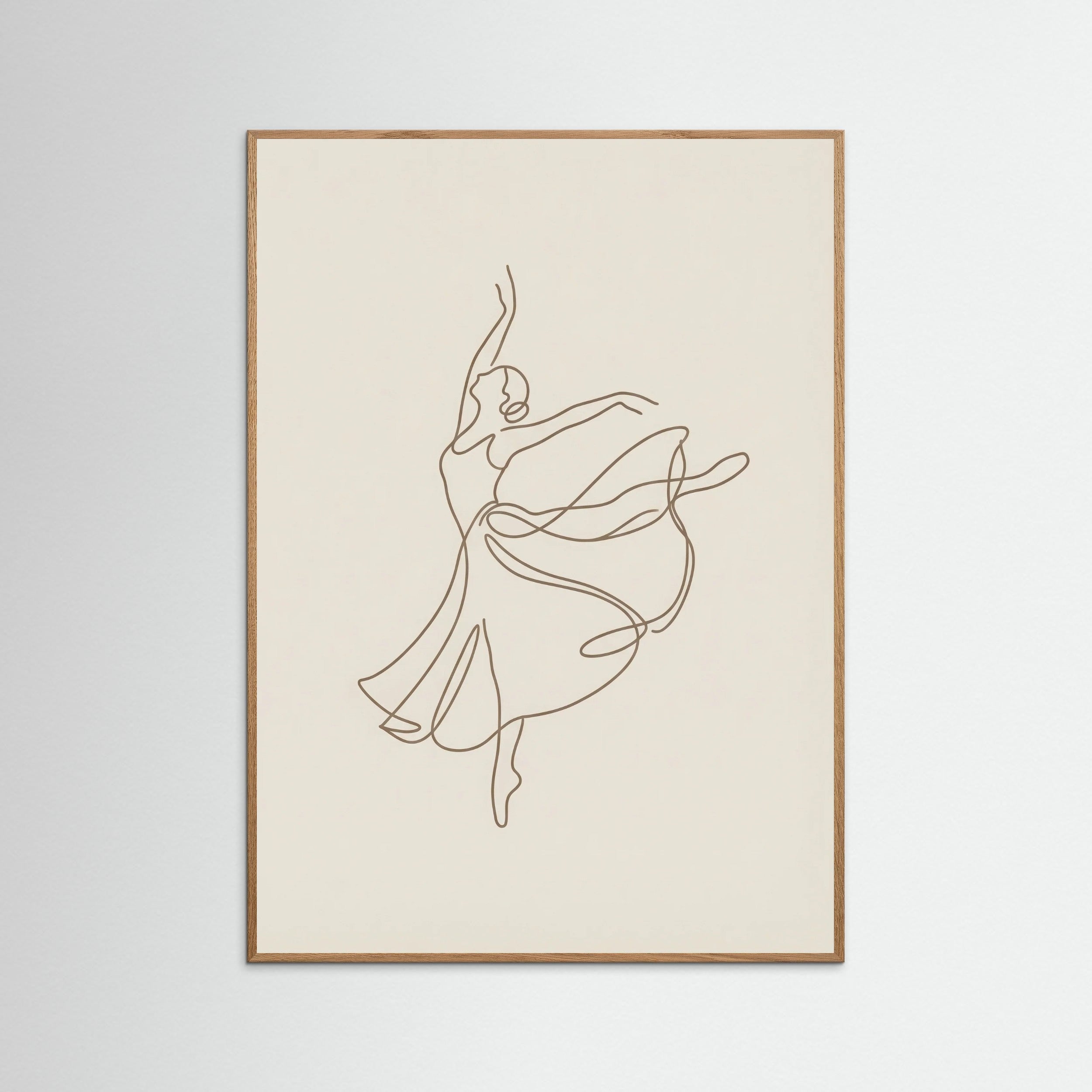 Oak Nature Elegant Line Figure