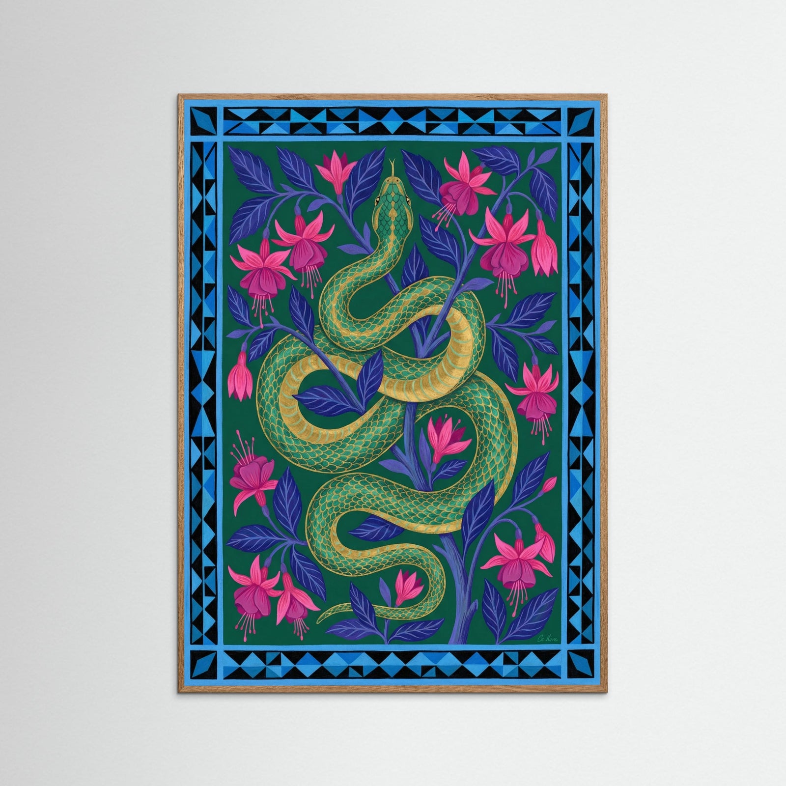 Oak Nature Emerald Tiger Reverie